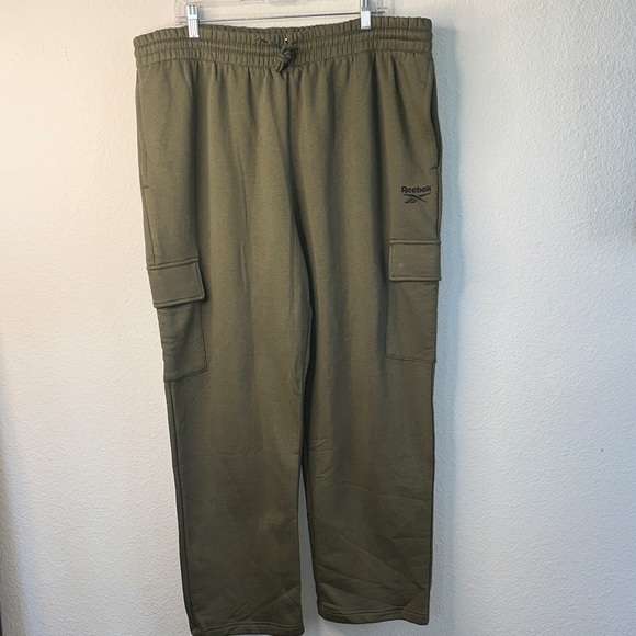 Reebok Pants - Reebok Khaki Joggers with Cargo Pockets